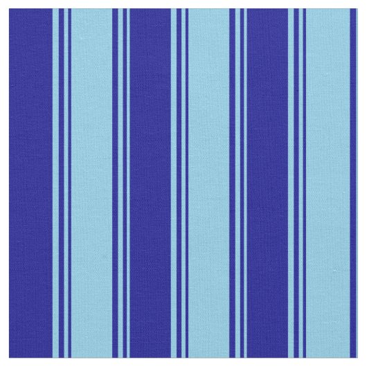 Sky Blue & Dark Blue Pattern Stoff (Nahaufnahme)