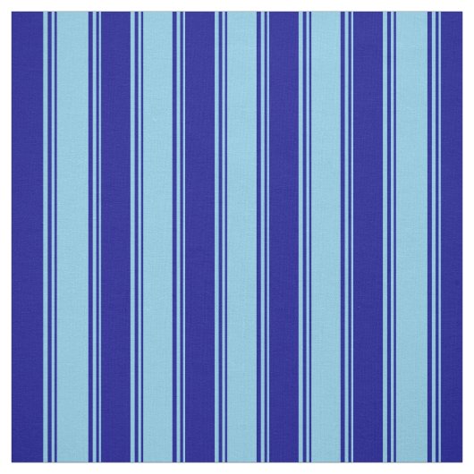 Sky Blue & Dark Blue Pattern Stoff (Muster)