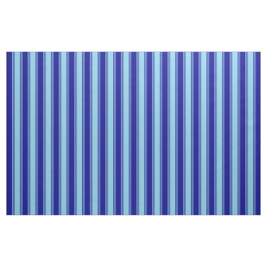 Sky Blue & Dark Blue Pattern Stoff (Fat Quarter (45,7 x 55,9 cm))
