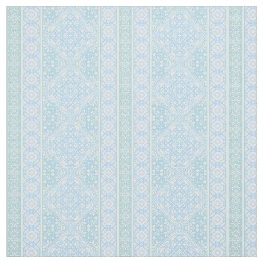 Sky Blue Decorative Boho Tile Muster Stoff (Muster)