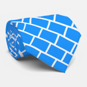 Sky Blue Diagonal Ladder Gemusterte Krawatte (Gerollt)