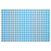 Sky Blue Dots Ivory Linen Fabric Material Stoff (Fat Quarter (45,7 x 55,9 cm))