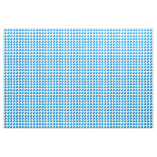 Sky Blue Dots Ivory Linen Fabric Material Stoff (Yard (91,4 cm))