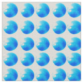 Sky Blue Dots Ivory Linen Fabric Material Stoff (Nahaufnahme)
