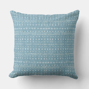 Sky Blue Dots Throw Pillow Kissen