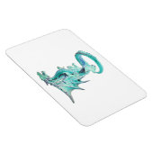 Sky Blue Dragon Horizontal Flexible Foto Magnet (Rechte Seite)