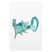 Sky Blue Dragon Horizontal Flexible Foto Magnet (Vertikal)