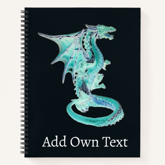 Sky Blue Dragon Notizblock (Vorderseite)