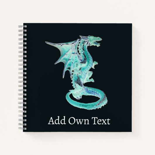 Sky Blue Dragon Notizblock (Vorderseite)