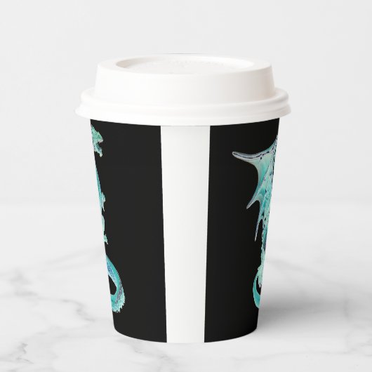 Sky Blue Dragon Pappbecher (Links)