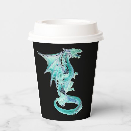 Sky Blue Dragon Pappbecher (Rückseite)