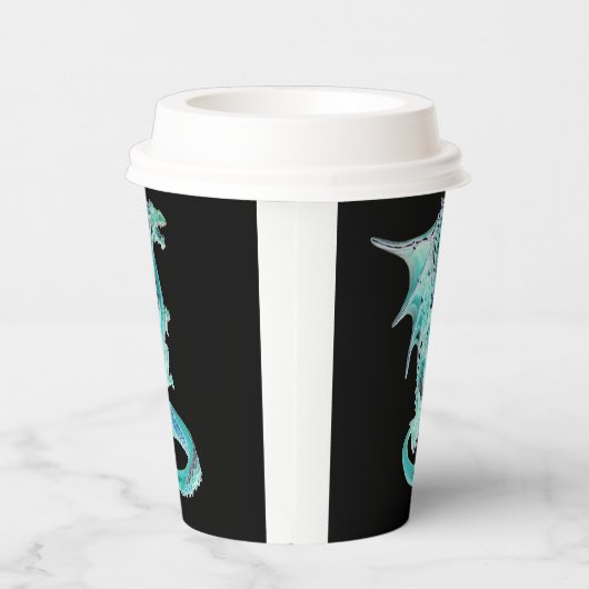 Sky Blue Dragon Pappbecher (Rechts)