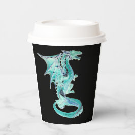 Sky Blue Dragon Pappbecher