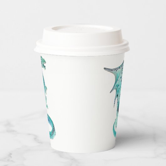 Sky Blue Dragon Pappbecher (Links)