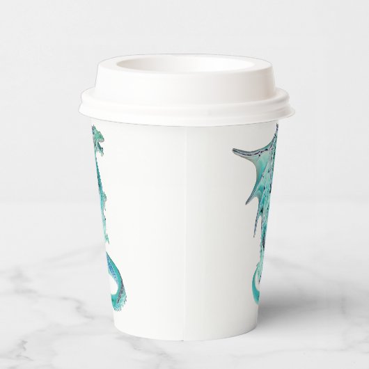 Sky Blue Dragon Pappbecher (Rechts)