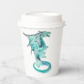 Sky Blue Dragon Pappbecher (Vorderseite)