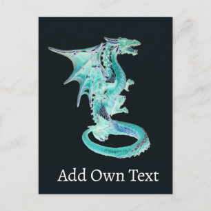 Sky Blue Dragon Postkarte