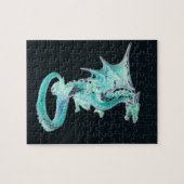Sky Blue Dragon Puzzle (Horizontal)
