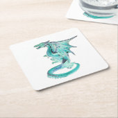 Sky Blue Dragon Untersetzer (angewinkelt)