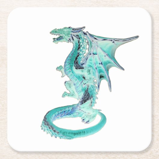 Sky Blue Dragon Untersetzer (Vorderseite)