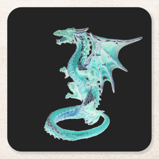 Sky Blue Dragon Untersetzer (Vorderseite)