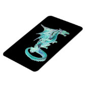 Sky Blue Dragon Vertikal Flexible Foto Magnet (Linke Seite)