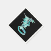 Sky Blue Dragon x 50 Serviette (Ecke)