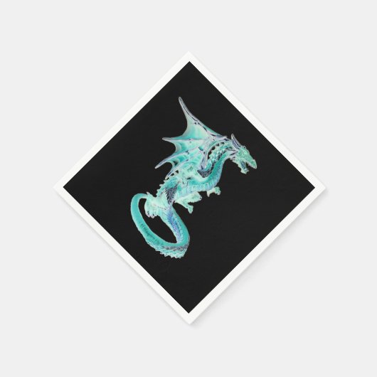 Sky Blue Dragon x 50 Serviette (Ecke)