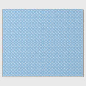 Sky blue, enamel look, studded grid geschenkpapier (Flach)