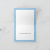 Sky Blue Floral Quinceanera Vielen Dank für Ihre E Einladung (Innenseite)