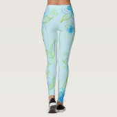 Sky Blue Flows Leggings (Rückseite)