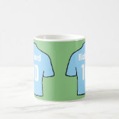 Sky Blue Football Fan Shirt Kaffeetasse (Mittel)