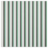 Sky Blue, Forest Green, Grau, Black & Light Cyan Stoff (Muster)