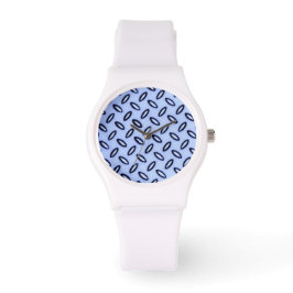 Sky Blue Gemustert Watch Armbanduhr