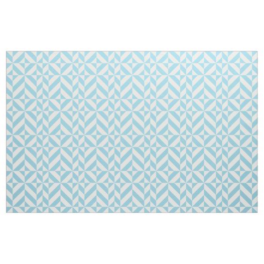 Sky Blue Geometric Deko Cube Pattern Stoff (Fat Quarter (45,7 x 55,9 cm))