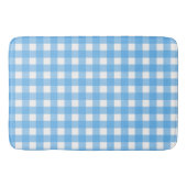 Sky Blue Gingham Badematte (Vorderseite)