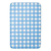 Sky Blue Gingham Badematte (Vorderseite Vertikal)