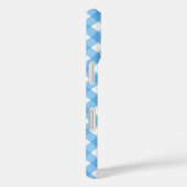 Sky Blue Gingham Case-Mate iPhone Hülle (Rückseite / Rechts)