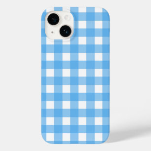 Sky Blue Gingham Case-Mate iPhone 14 Hülle