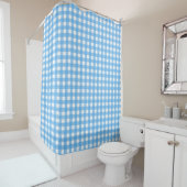 Sky Blue Gingham Duschvorhang (Beispiel)