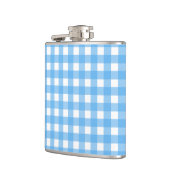 Sky Blue Gingham Flachmann (Links)