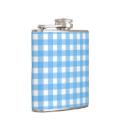 Sky Blue Gingham Flachmann (Rechts)