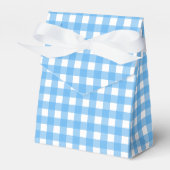 Sky Blue Gingham Geschenkschachtel (Vorderseite)