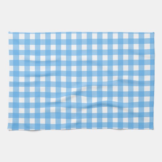 Sky Blue Gingham Geschirrtuch (Horizontal)