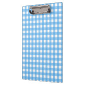Sky Blue Gingham Klemmbrett (Links)