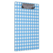 Sky Blue Gingham Klemmbrett (Rechts)