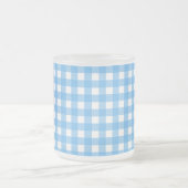 Sky Blue Gingham Mattglastasse (Mittel)