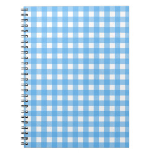 Sky Blue Gingham Notizblock