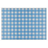 Sky Blue Gingham Schneidebrett (Vorderseite)