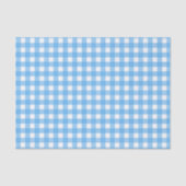 Sky Blue Gingham Seidenpapier (Vorderseite)
